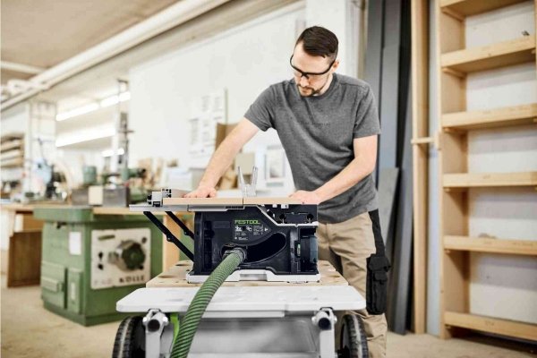 Akumulatorowa stołowa pilarka tarczowa Festool CSC SYS 50 EBI-Basic 576820