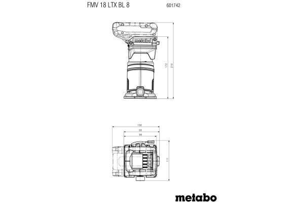 Frezarka do krawędzi Metabo FMV 18 LTX BL 8 601742850