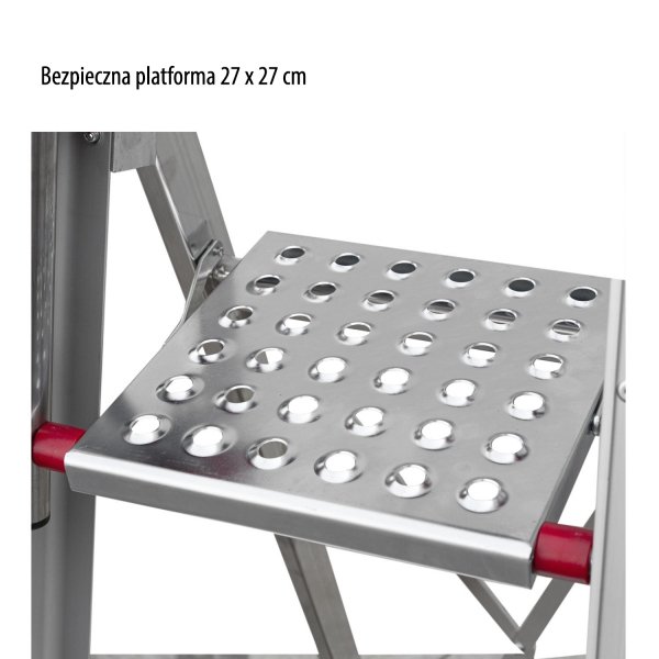 Drabina jednostronna z głębokimi  13 cm stopniami  DOMUS  Faraone SDOMUS10