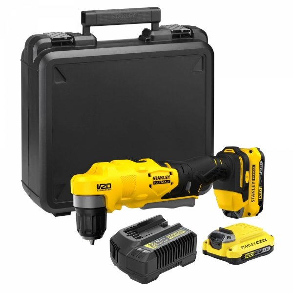 Wiertarko wkrętarka kątowa STANLEY FATMAX SFMCD750D2K 18V 2x2Ah V20 45Nm