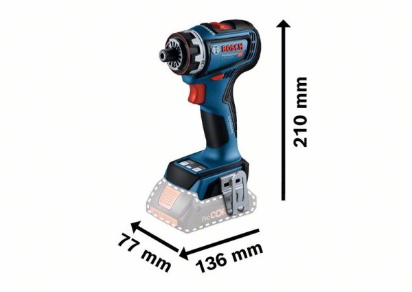 Wiertarko-wkrętarka akumulatorowa Bosch GSR 18V-90 FC Professional + 3 UCHWYTY