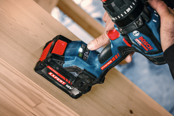 Wiertarko-wkrętarka akumulatorowa udarowa Bosch EXPERT EXSB18V-150 2x8Ah