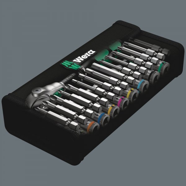 Grzechotka Zyklop Speed 1/4&quot; w zestawie metrycznym, 28 części WERA | 05004016001