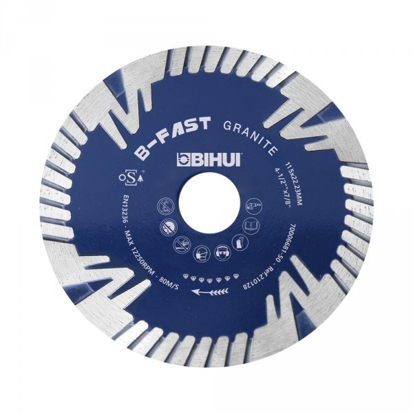 Tarcza diamentowa 115mm do twardych materiałów BIHUI B-Fast DCDF115