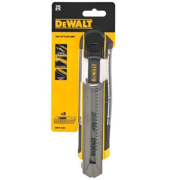 Nóż z ostrzem łamanym 25mm DeWalt DWHT0-10250
