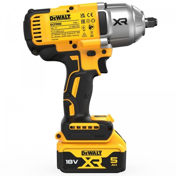 Akumulatorowy klucz udarowy DeWalt DCF900P1T 1x5.0Ah 18V 1/2 1355Nm  