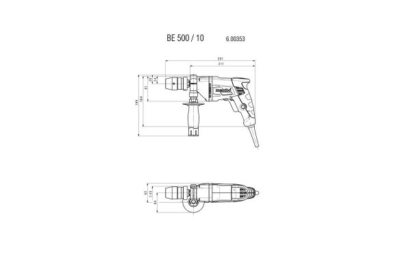 Wiertarka z elektroniką Metabo BE 500/10 Futuro Top 600353000