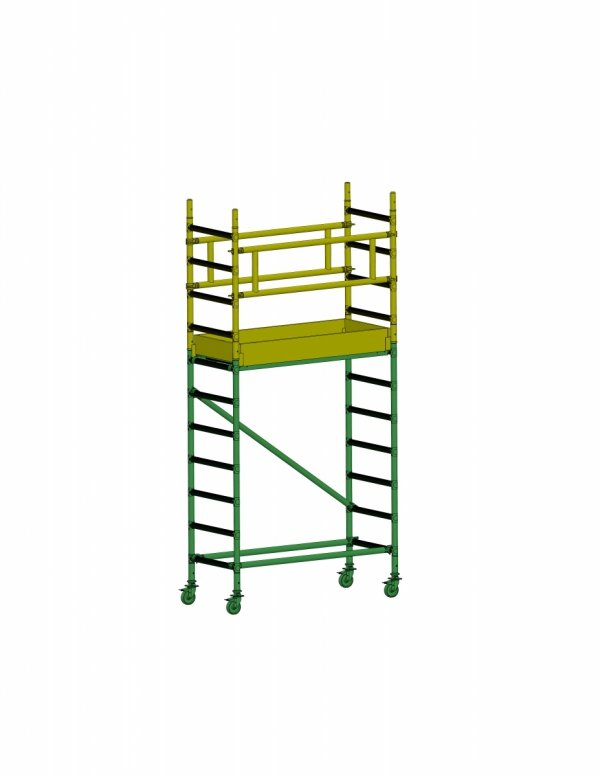 Rusztowanie  TOP FLEX 4,12m wieża jezdna o wymiarach 75 x 180 cm   Faraone  S180XS-34