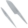 Chroma TYPE 301 Nóż Santoku, Nóż do Obierania - Zestaw 2 Noży