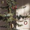 Kähler CHRISTMAS Świąteczna Zawieszka Choinkowa z Porcelany / Skrzat na Huśtawce