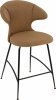 Umage TIME FLIES Hoker - Tapicerowane Krzesło Barowe na Czarnych Nogach 102 cm / Jasnozielone
