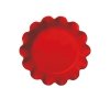 Emile Henry NATURAL CHIC Ceramiczna Forma do Tarty 27 cm z Falbaną - Czerwona