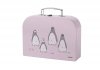 Stelton PENGUIN Sztućce dla Dzieci w Różowej Walizeczce