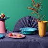 Lyngby Porcelain RHOMBE Wazon do Kwiatów 20 cm Różowy