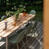 Muuto FIBER OUTDOOR Krzesło Ogrodowe - Zewnętrzne / Jasnozielone