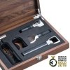 Wmf SOMMELIER Korkociąg + Zestaw 5 El. Akcesoriów do Wina w Stylowym Etui