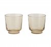 Muuto RAISE Szklanki do Wody 200 ml 2 Szt. Musztardowe