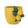 Bloomingville LIMONE Kubek 400 ml z Motywem Cytryn / Żółty