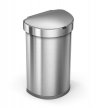 simplehuman Kosz na śmieci 45 L SENSOR LINER POCKET Półokrągły z Czujnikiem Ruchu / Srebrny