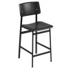 Muuto LOFT Hoker - Stołek Barowy 65 cm Czarny