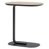 Muuto RELATE Stolik Pomocniczy - Boczny 60,5 cm Czarny / Blat Fornir Dębowy