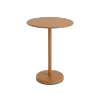 Muuto LINEAR Okrągły Ogrodowy Stolik Kawowy 70 cm / Wys. 95 cm / Pomarańczowy
