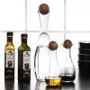 Sagaform OVAL OAK Karafka do Wina lub Wody 1 l z Korkiem Dębowym