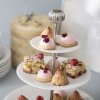 Kähler HAMMERSHØI Patera Porcelanowa - Etażerka 3-Piętrowa / Biała