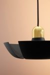 Aytm CYCNUS Lampa Wisząca 45 cm Czarna / Złota