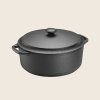 Skeppshult CLASSIC Garnek Żeliwny z Pokrywką 5,5 l / Czarny