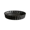Emile Henry NATURAL CHIC Ceramiczna Forma do Tarty 28 cm Czarna