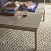 Muuto COUPLE Stolik Kawowy z Ceramicznym Blatem 84x80 cm / Jasny Dąb - Blat Gładki Piaskowy Sand