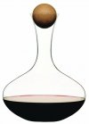 Sagaform OVAL OAK Dekanter / Karafka do Wina 2 l Dębowy Korek