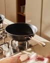 Alessi EDO Patelnia Głęboka 28 cm z Powłoką Nieprzywierającą - Czarna
