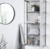 House Doctor REFLEKTION Lustro Okrągłe 40 cm Rama Stalowa Platerowana Czarne