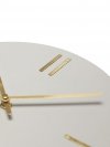 Hübsch CLOCK Betonowy Zegar Ścienny na Skórzanym Pasku / Szary