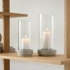 Stelton HURRICANE Lampion - Świecznik 29 cm / Piaskowy