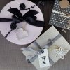 Rosendahl KAREN BLIXEN Christmas Zawieszka Świąteczna - Serce z Kwiatów - Srebrna