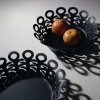 Alessi VIMINI Stalowy Kosz - Misa Dekoracyjna 22 cm / Czarna