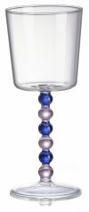 IVV Italy COLLIER Szklanki na Nóżce 300 ml Wysokie 2 Szt. / Niebieskie