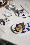 Alessi ITSUMO YUNOKI Filiżanka ze Spodkiem do Espresso 85 ml / Biała Zdobiona