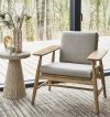 Villa Collection VAREL Okrągły Stolik Pomocniczy / Naturalny