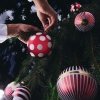 Alessi DELIGHT Bombka Choinkowa / Czerwone Paski