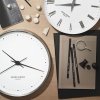 Georg Jensen KOPPEL Zegar Ścienny 30 cm Srebrny