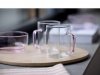 Lyngby Glass TORINO Szklanki do Kawy lub Herbaty / Gorących Napojów 300 ml / Różowy Uchwyt
