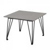 Bloomingville MUNDO Ogrodowy Stolik Kawowy 55 cm z Betonowym Blatem / Czarny