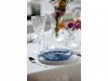 Lyngby Glass SORRENTO Szklane Talerze Deserowe 16 cm 4 Szt. / Niebieskie