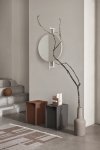 Kristina dam studio ROTATING Obrotowe Lustro Ścienne 60 cm Okrągłe / Srebrne