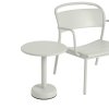 Muuto LINEAR OUTDOOR Stalowy Stolik Kawowy Ogrodowy - Zewnętrzny / Jasnoszary