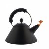 Alessi 9093 Czajnik z Gwizdkiem Ptaszkiem 2 l / Czarny Matowy